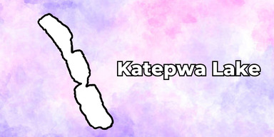 An outline of Katepwa Lake.